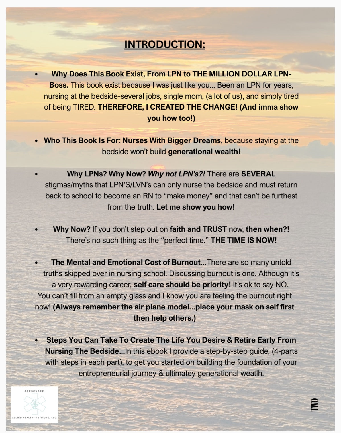 BECOME THE MILLION DOLLAR L.P.N(Licensed Practical Nurse)BOSS